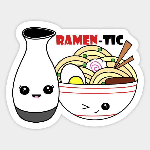 Ramen-tic Sticker by MrsCathyLynn